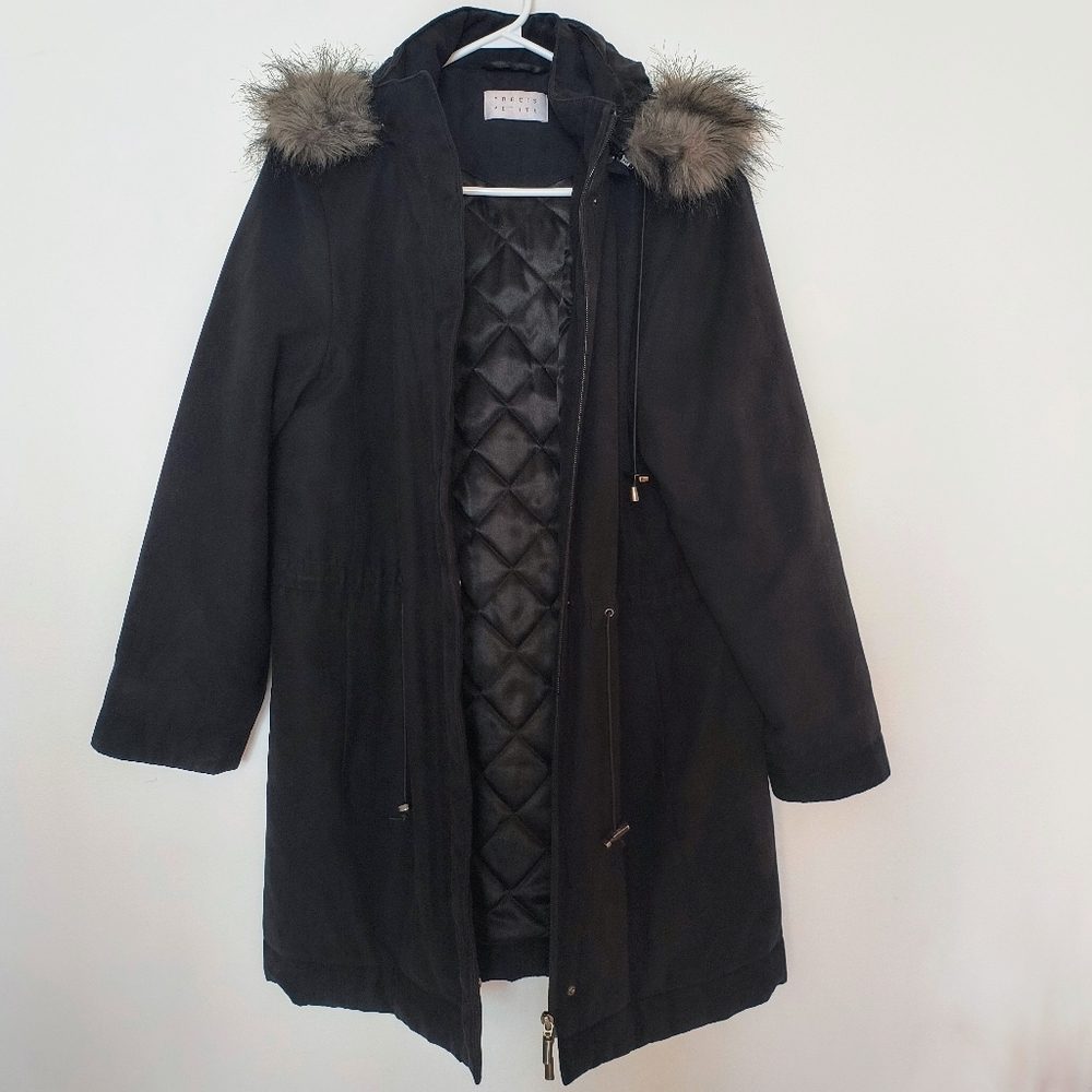 Precis Petite Woman's Black Winter Coat
